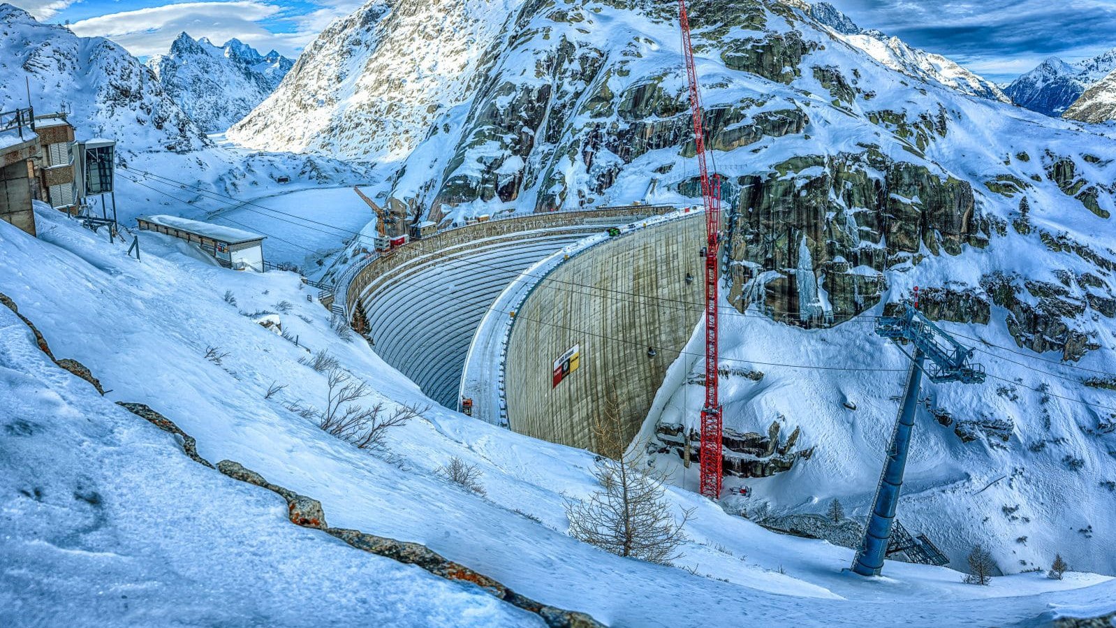 © Heinz Hieke Grimsel Staumauer Dam Spitallamm KWO