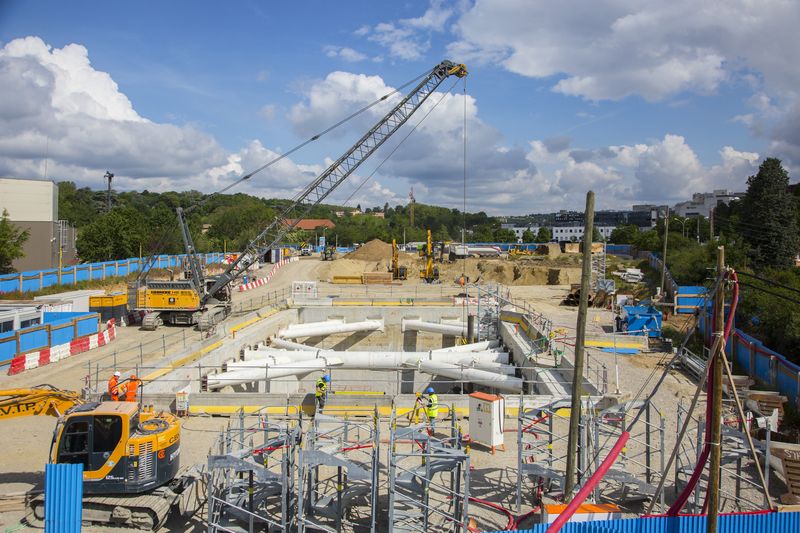 Lyon METRO B Verlängerung der Metro B – Hopitaux Lyon Sud