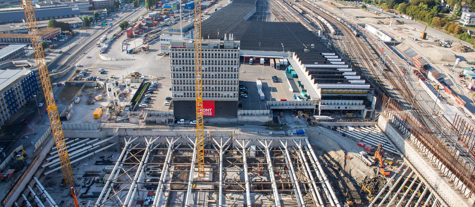 Pont Rouge Lot B1 Bau eines Gebäudekomplexes in Le Grand-Lancy