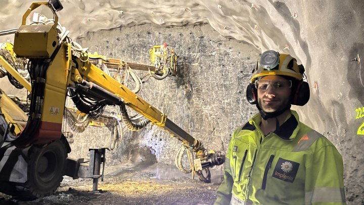Production Manager Jon Martin in the half-finished underwater tunnel at Rogfast E03 Rogfast: Halfway there!