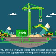 TECO 2030 og Implenia har fått Enova-støtte til å utvikle nullutslippsløsninger for byggeplasser