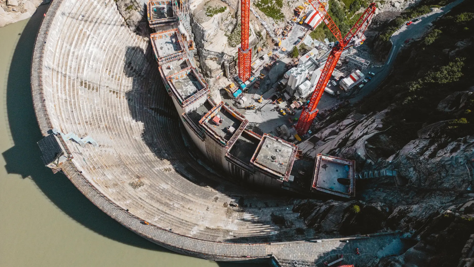 Grimsel dam civil engineering project